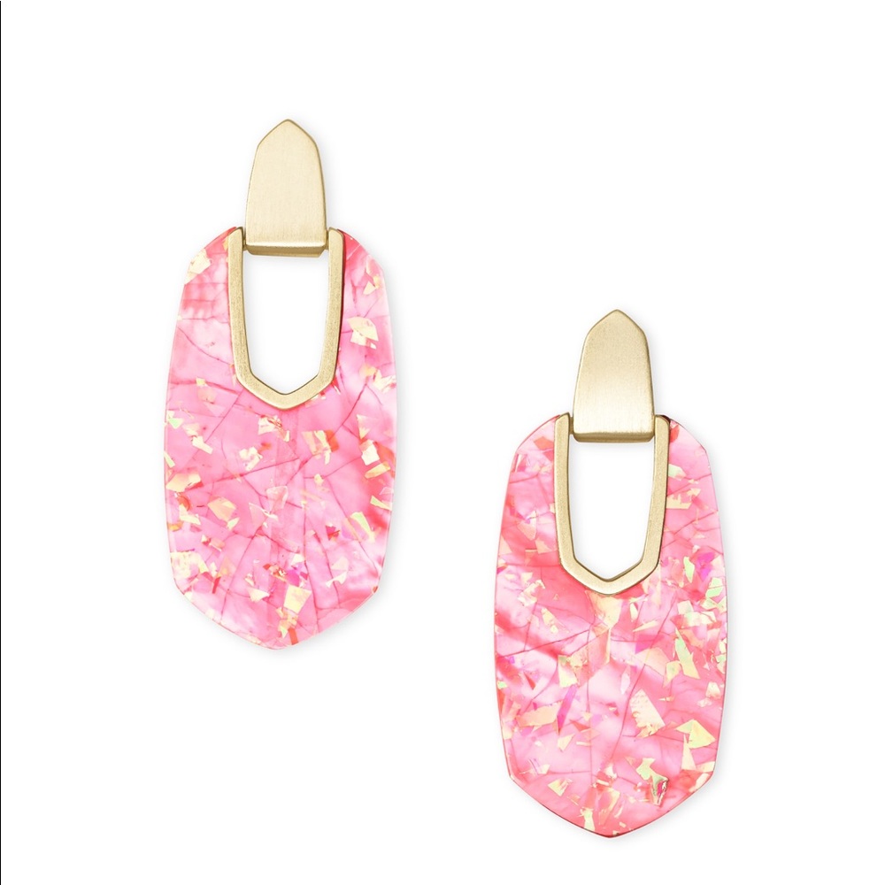 NWT Kendra Scott Large Kailyn Coral Statement Drop - Picture 7 of 9